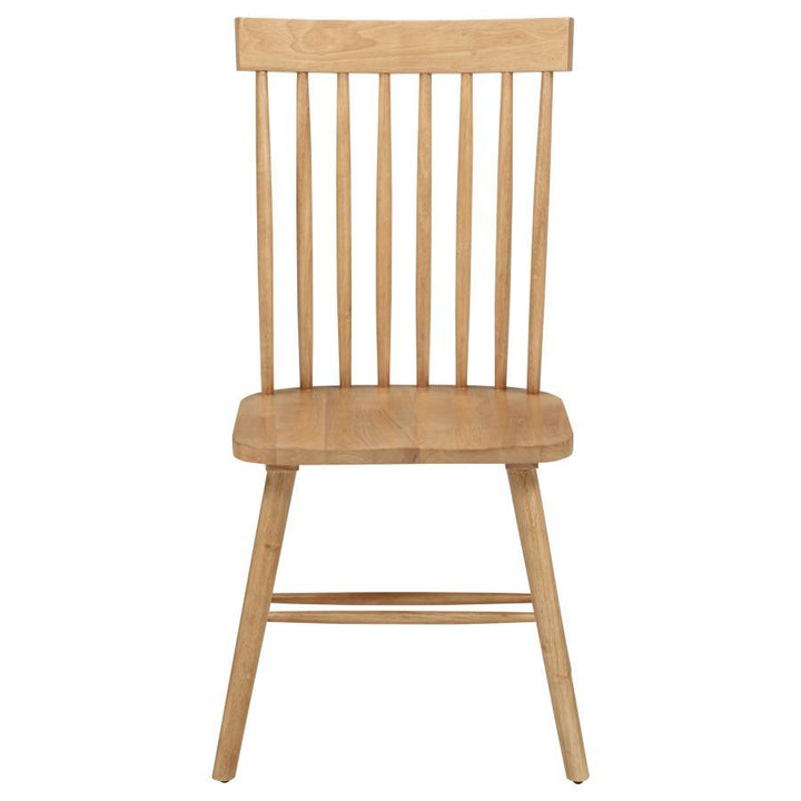 Andrews - Windsor Spindle Back Dining Side Chair (Set of 2) - Light Ash Chair Set modern furniture Contempo Furniture