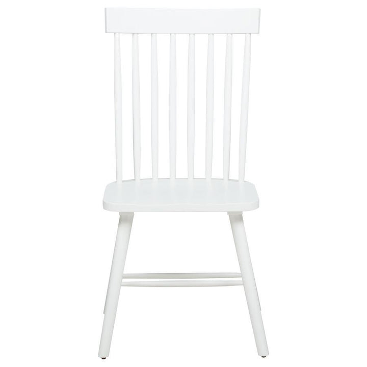 Andrews - Windsor Spindle Back Dining Side Chair (Set of 2) - White Chair Set modern furniture Contempo Furniture