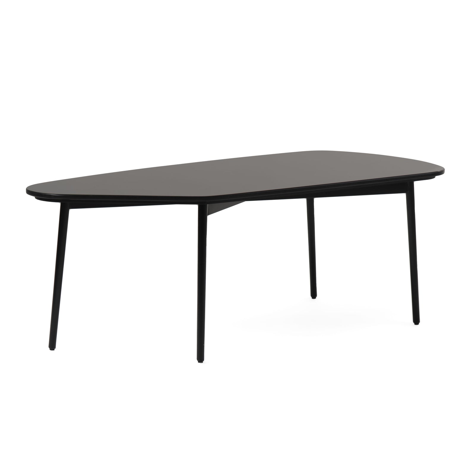 Andros - Black Marble  Black Metal Coffee Table