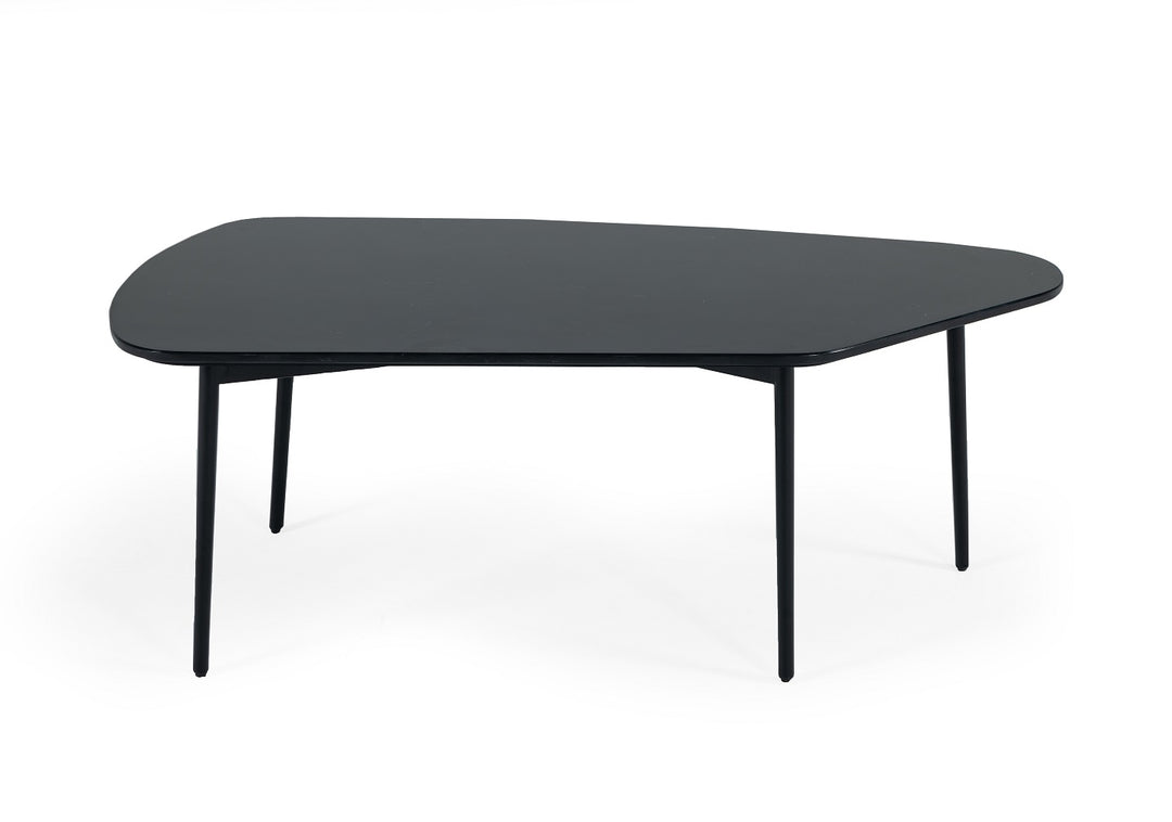 Andros - Black Marble  Black Metal Coffee Table