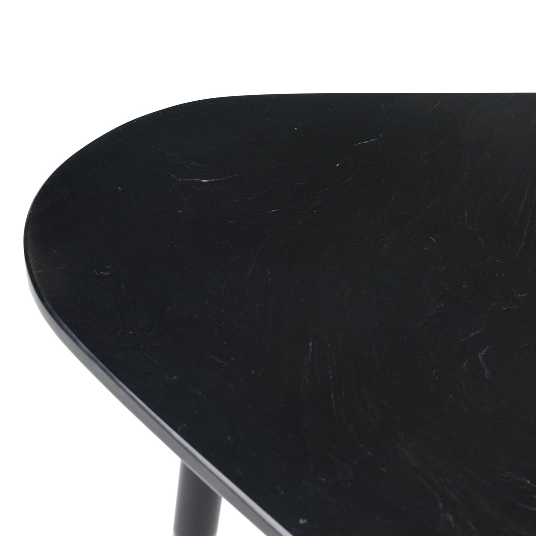 Andros - Black Marble + Black Metal Coffee Table