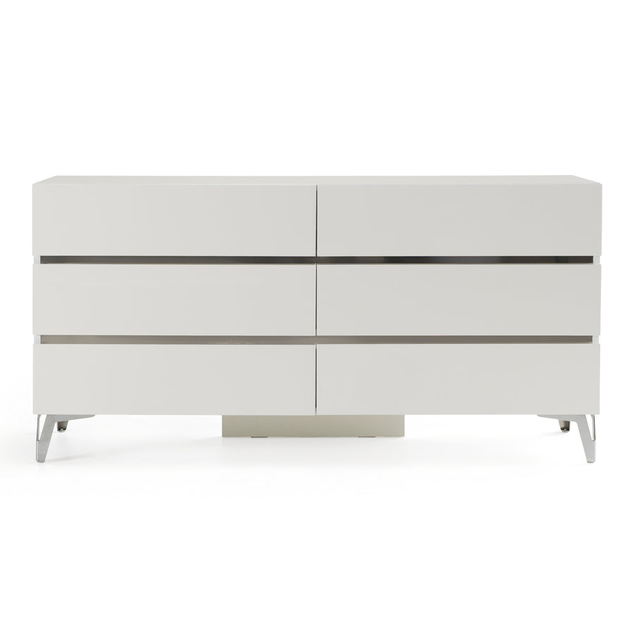 Angela - Italian Modern White Dresser