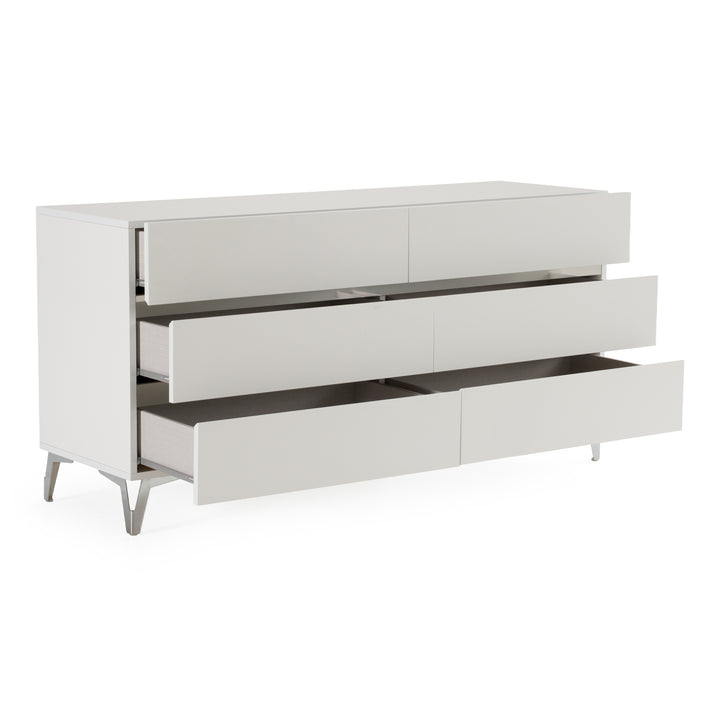 Angela - Italian Modern White Dresser