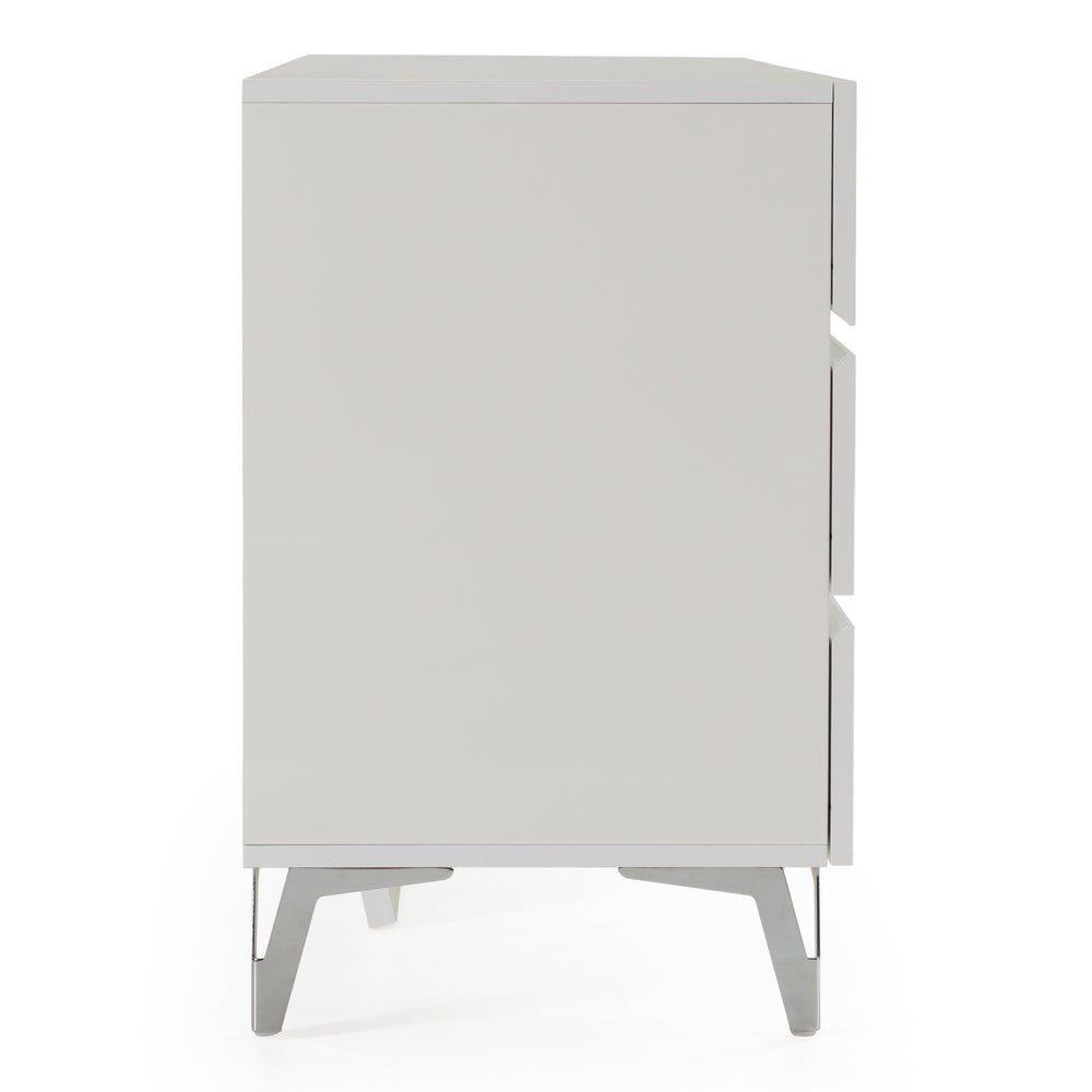 Angela - Italian Modern White Dresser - View 4