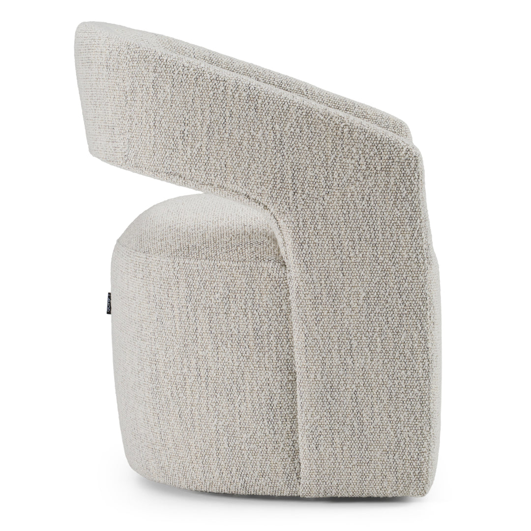 Angie  Modern Beige Fabric Dining Chair