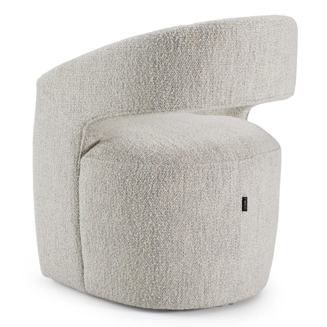 Angie  Modern Beige Fabric Dining Chair