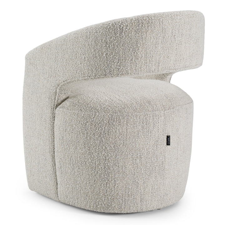 Angie  Modern Beige Fabric Dining Chair