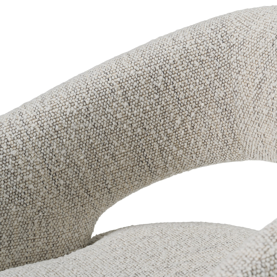 Angie  Modern Beige Fabric Dining Chair