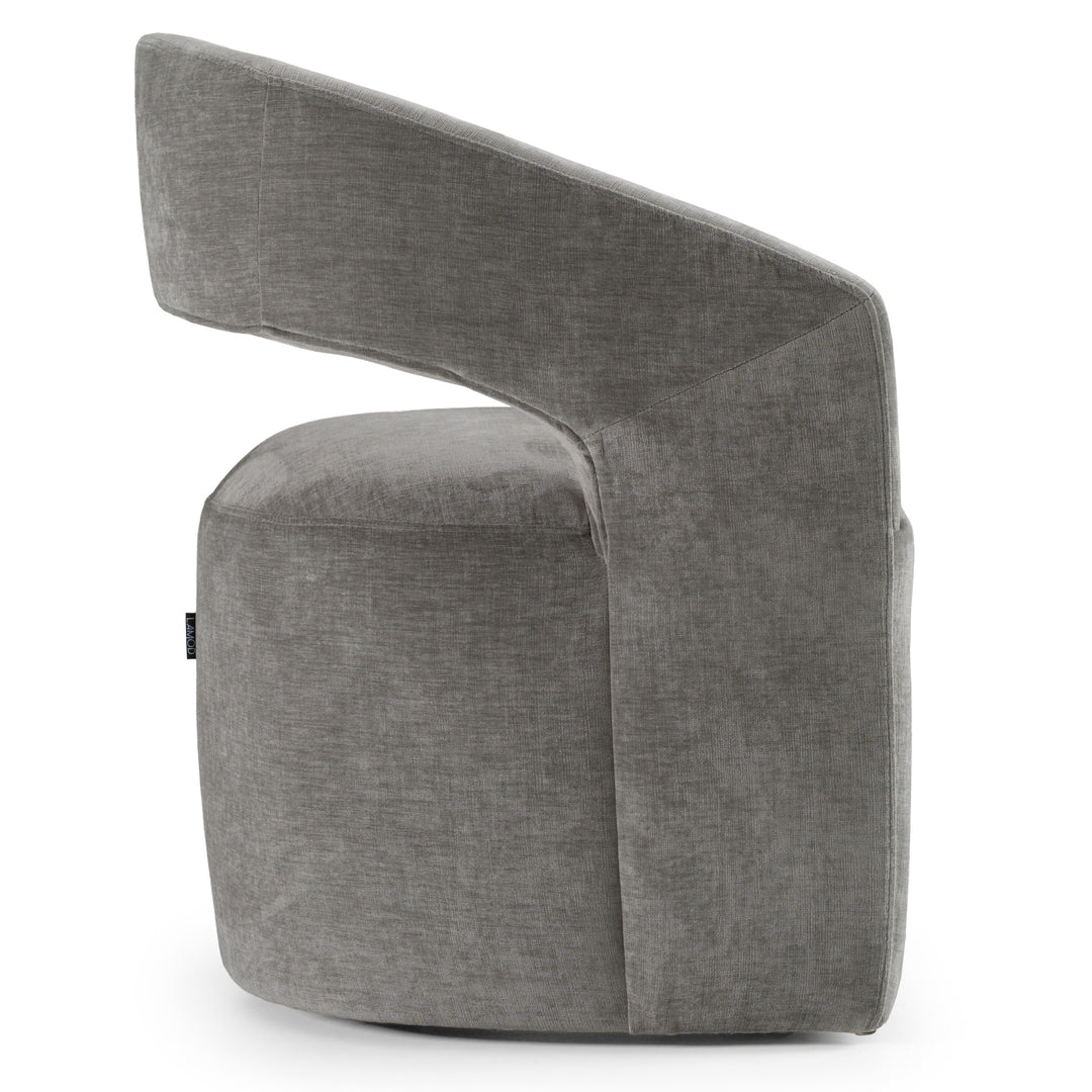 Angie  Modern Grey Fabric Dining Chair