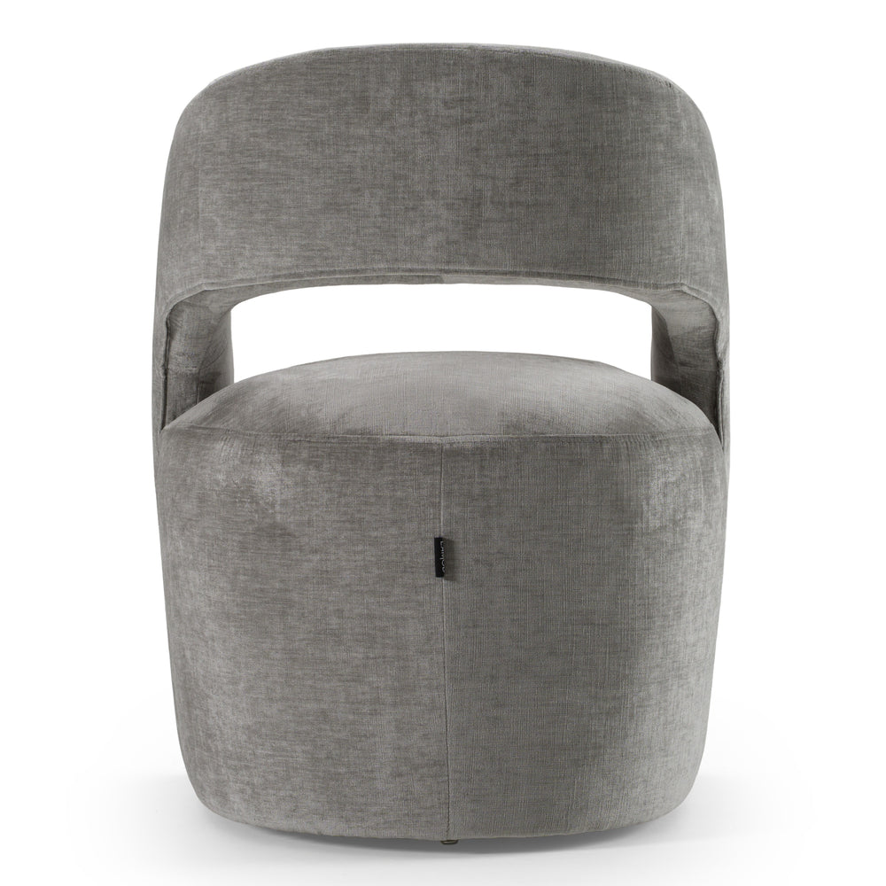 Angie - Modern Grey Fabric Dining Chair - View 5