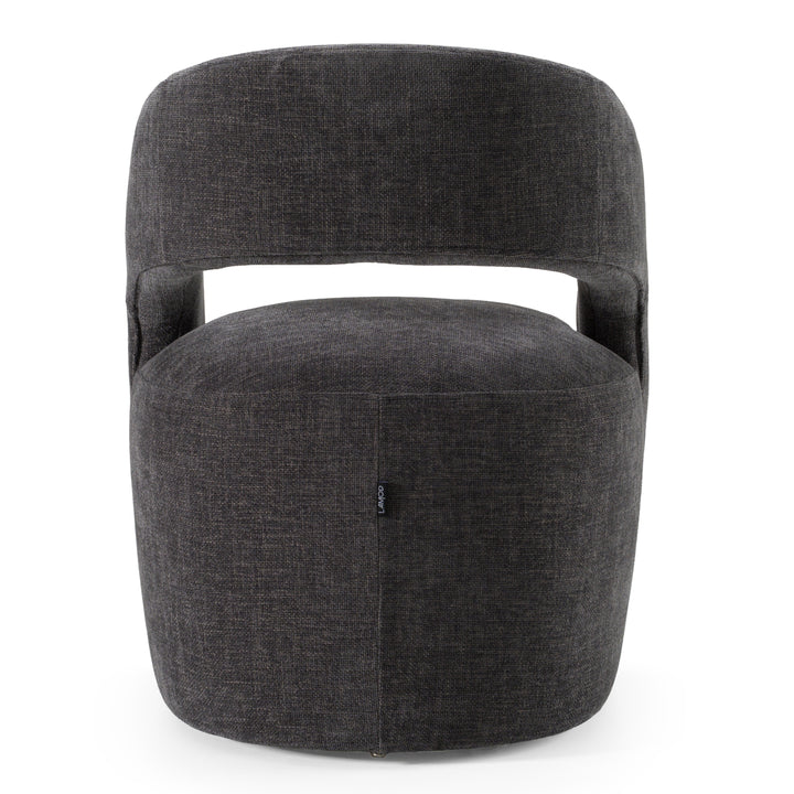 Angie - Modern Dark Grey Fabric Dining Chair