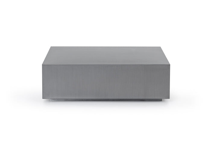 Anvil Modern Brushed Stainless Steel Coffee Table