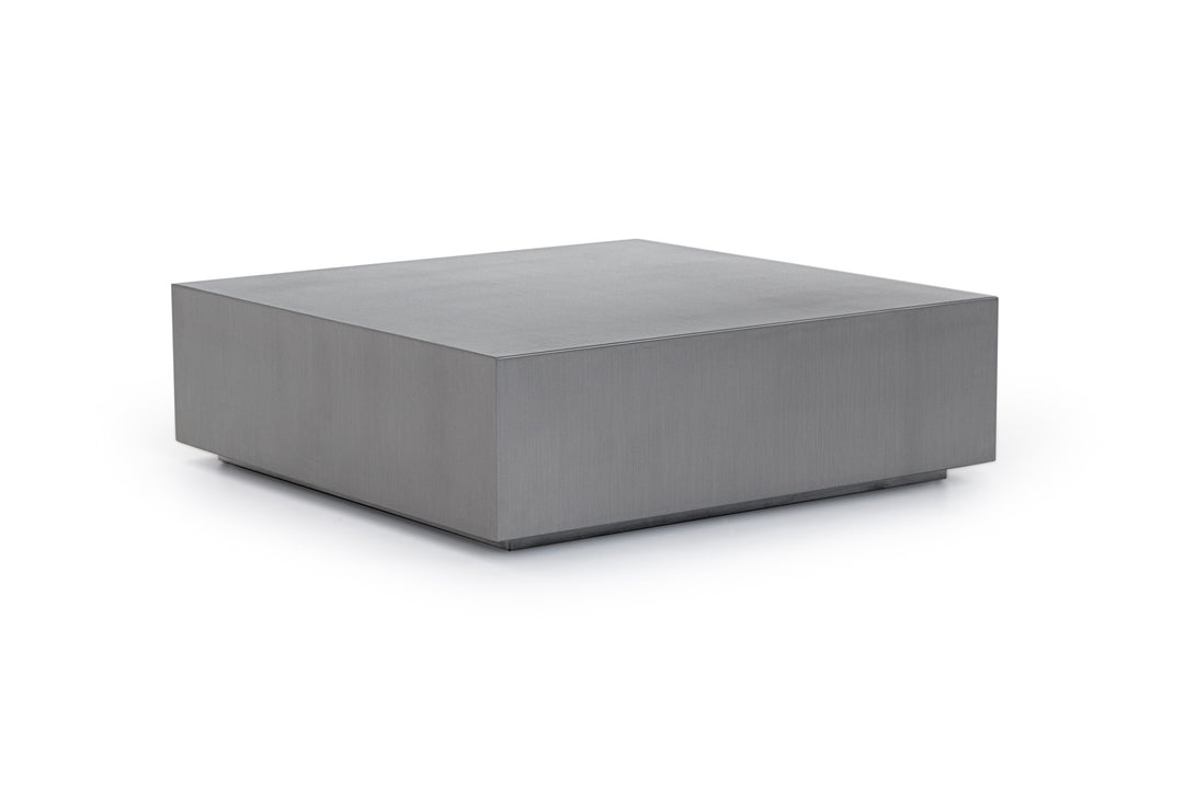 Anvil Modern Brushed Stainless Steel Coffee Table