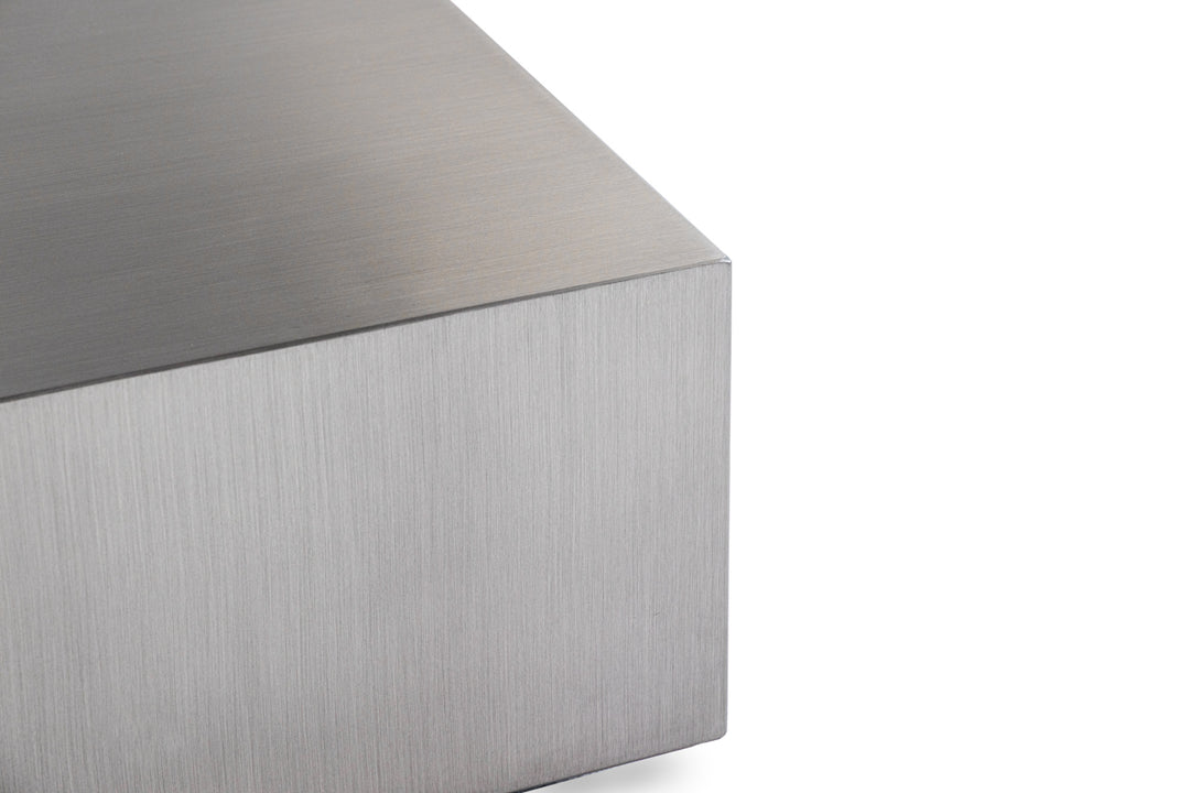 Anvil Modern Brushed Stainless Steel Coffee Table