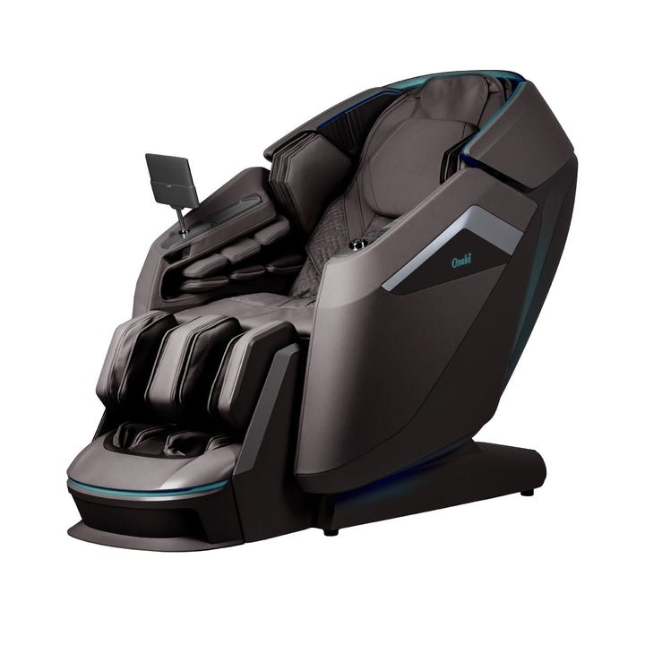Osaki Ai Apex 5D+4D Duo Massage Chair - brown perspective view