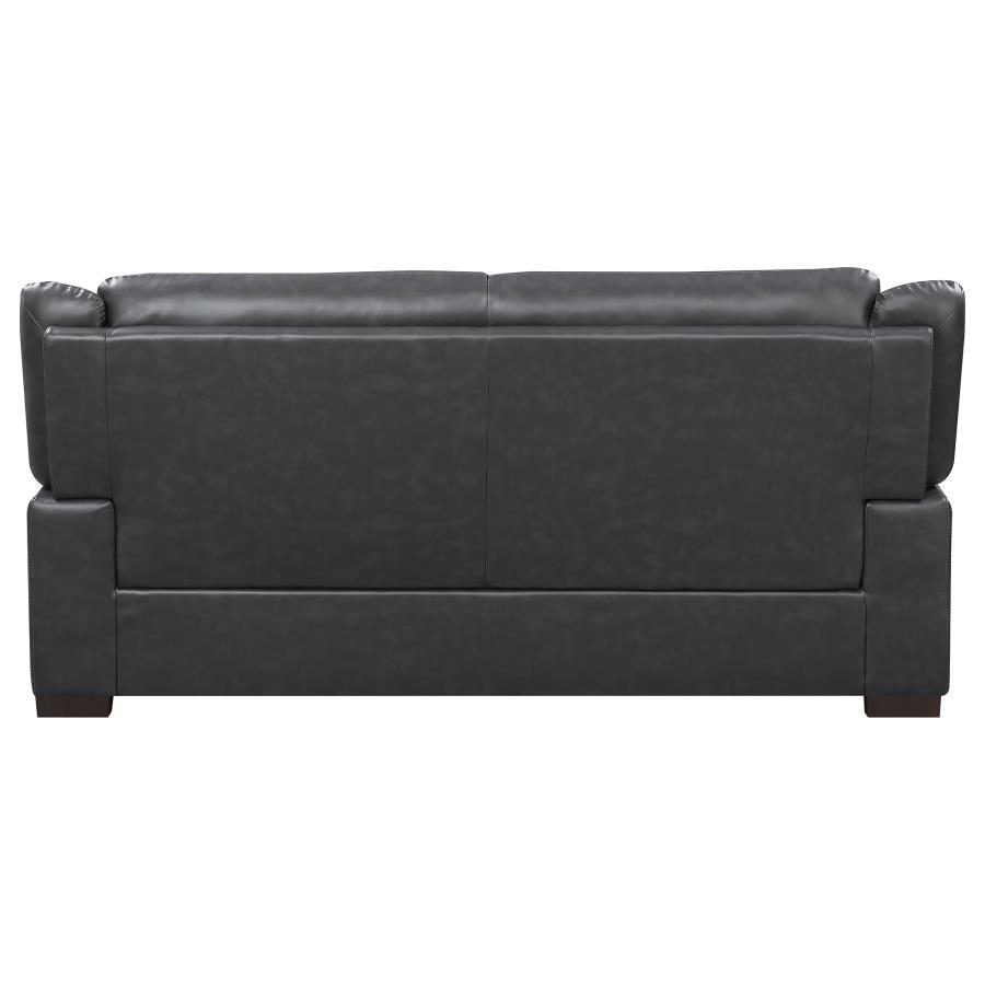 Arabella - Upholstered Padded Arm Sofa - Gray Stationary Sofa modern furniture Contempo Furniture
