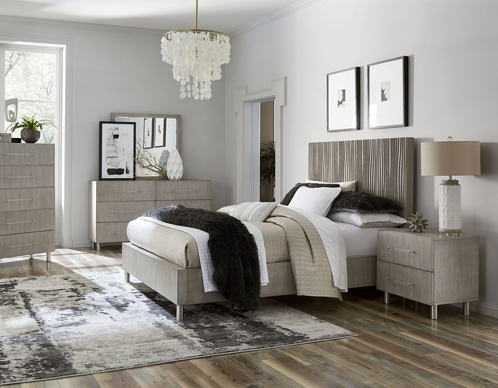 Argento Dresser Mirror in Misty Grey Mirror modern furniture Contempo Furniture