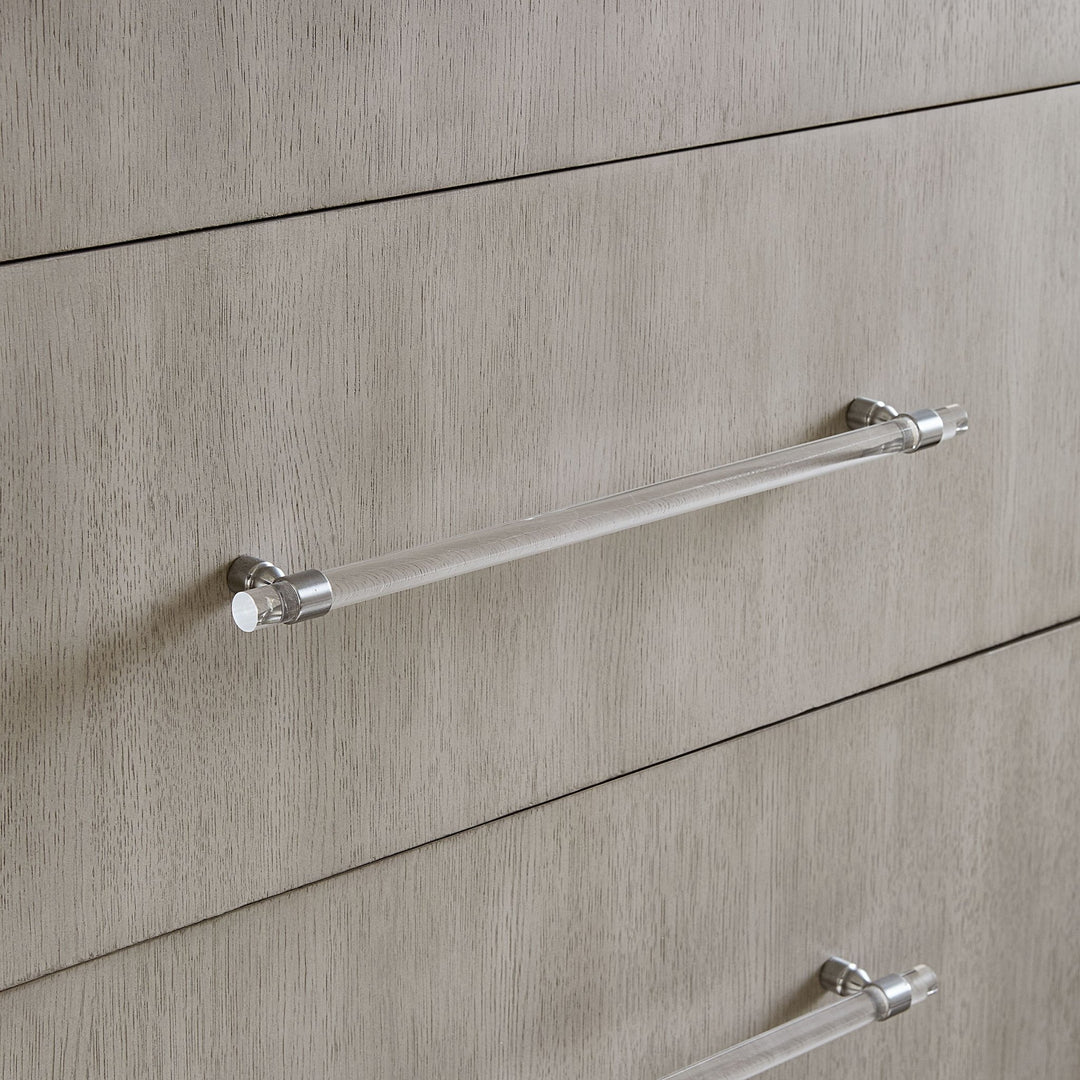 Argento Nightstand in Misty Grey Nightstand modern furniture Contempo Furniture