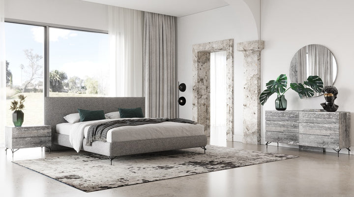 Aria - Italian Modern Multi Grey EK Bedroom Set