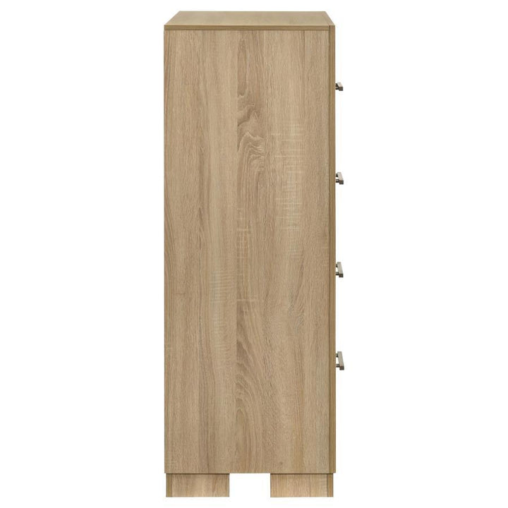 Arielle - 4 - Drawer Bedroom Chest Of Drawers - Light Oak Accent Chest modern furniture Contempo Furniture