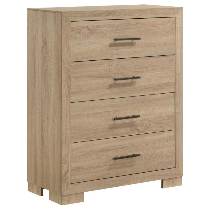 Arielle - 4 - Drawer Bedroom Chest Of Drawers - Light Oak Accent Chest modern furniture Contempo Furniture