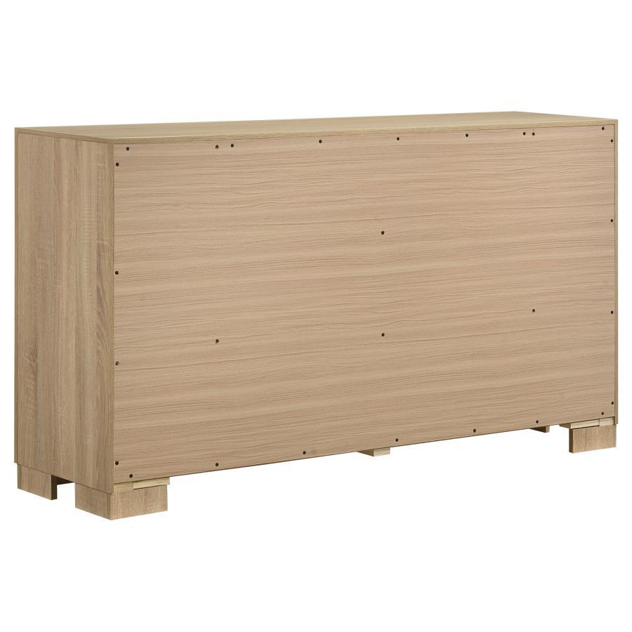 Arielle - 6 - Drawer Bedroom Dresser Cabinet - Light Oak Dressers modern furniture Contempo Furniture