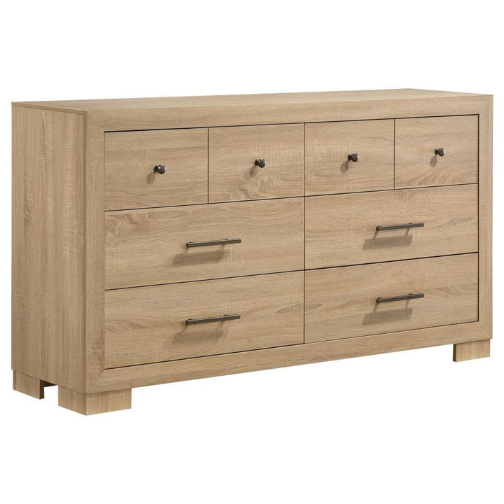 Arielle - 6 - Drawer Bedroom Dresser Cabinet - Light Oak Dressers modern furniture Contempo Furniture