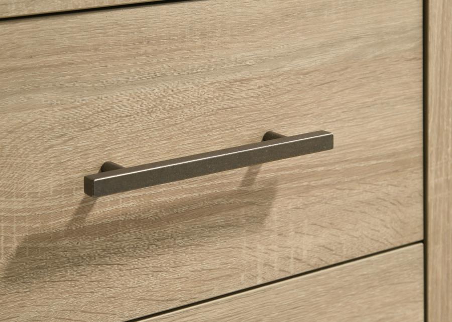 Arielle - 6 - Drawer Bedroom Dresser Cabinet - Light Oak Dressers modern furniture Contempo Furniture