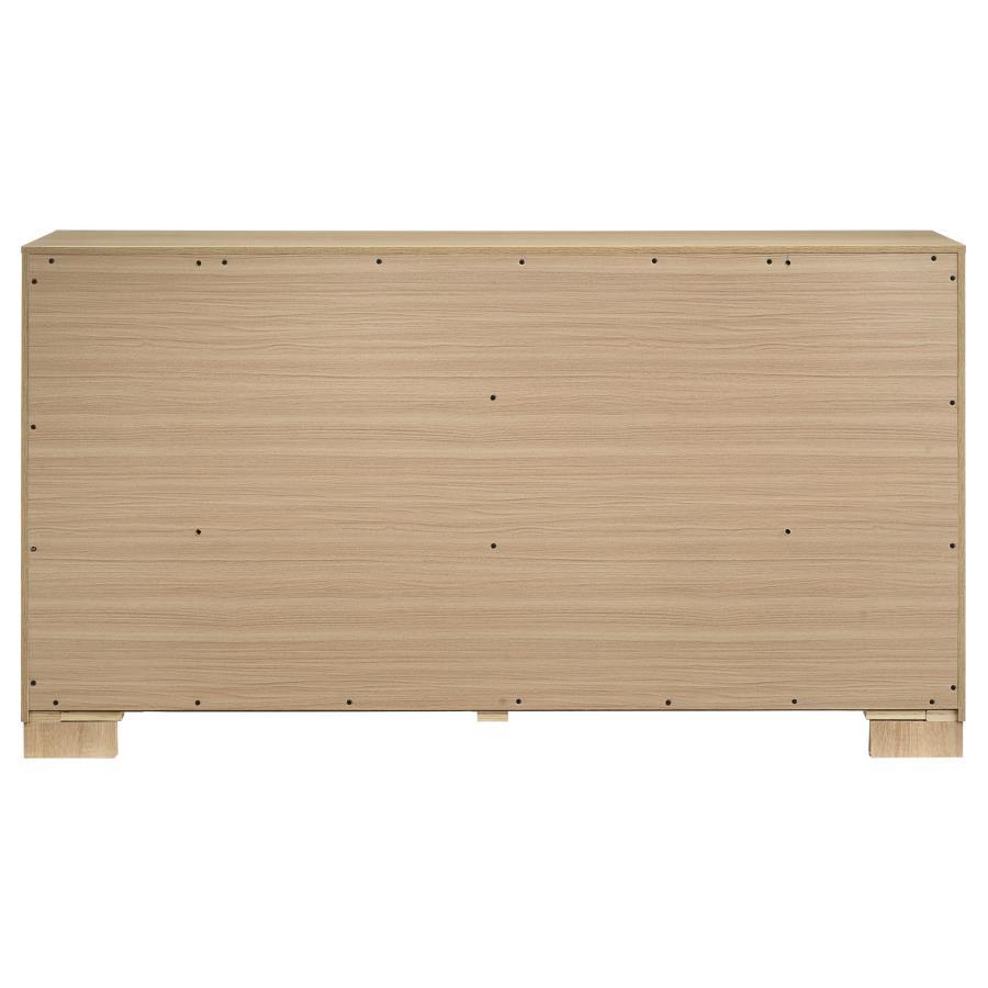 Arielle - 6 - Drawer Bedroom Dresser Cabinet - Light Oak Dressers modern furniture Contempo Furniture