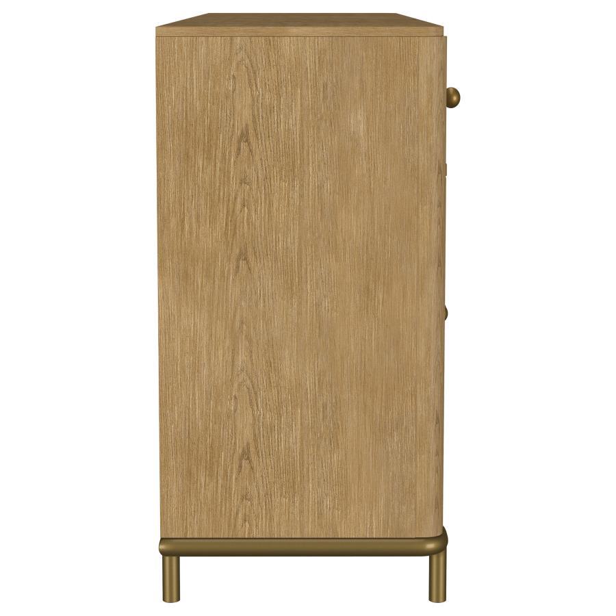 Arini - 2 - Drawer Cane Door Dining Sideboard Server - Sand Wash Servers modern furniture Contempo Furniture
