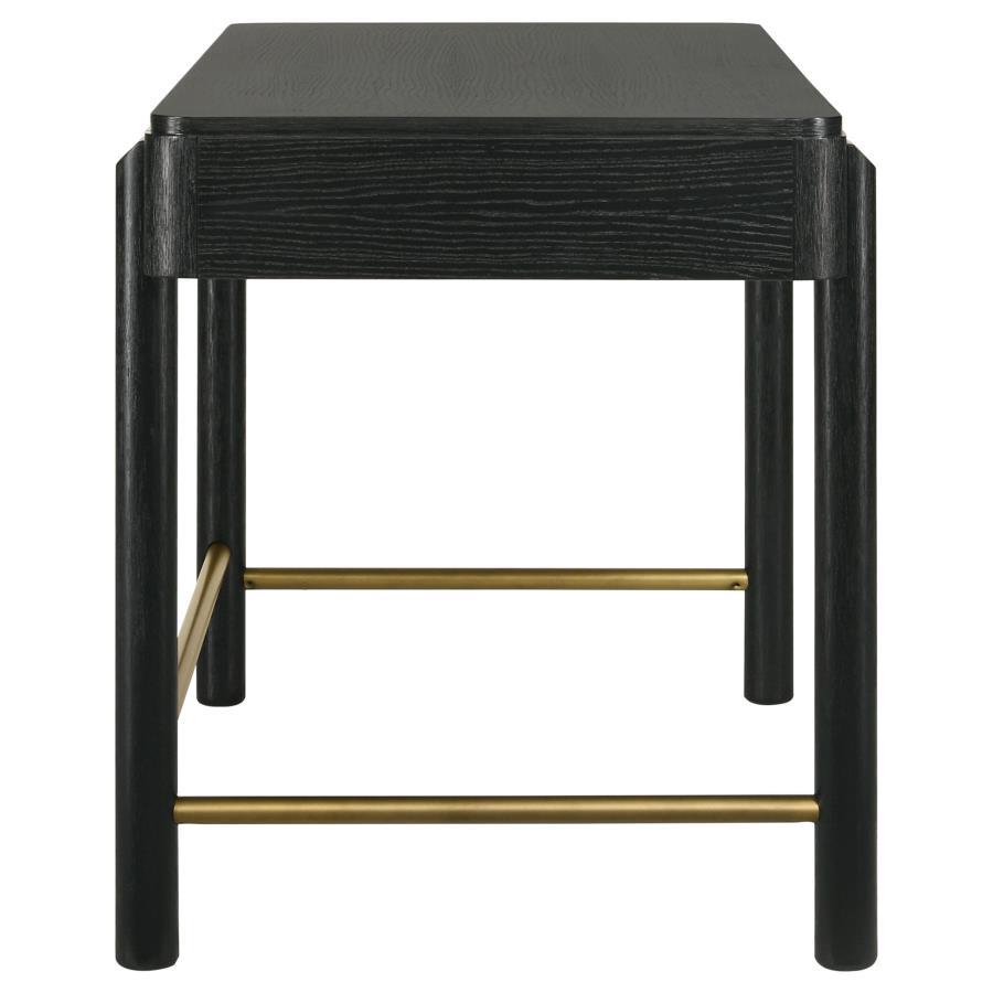 Arini - 2 - Drawer Vanity Desk Makeup Table - Black Vanity Desk modern furniture Contempo Furniture