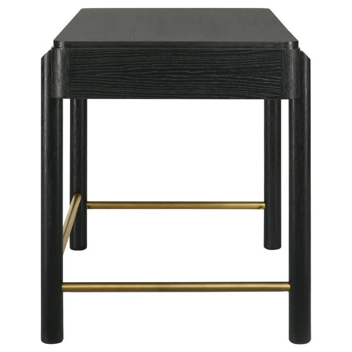 Arini - 2 - Drawer Vanity Desk Makeup Table - Black Vanity Desk modern furniture Contempo Furniture