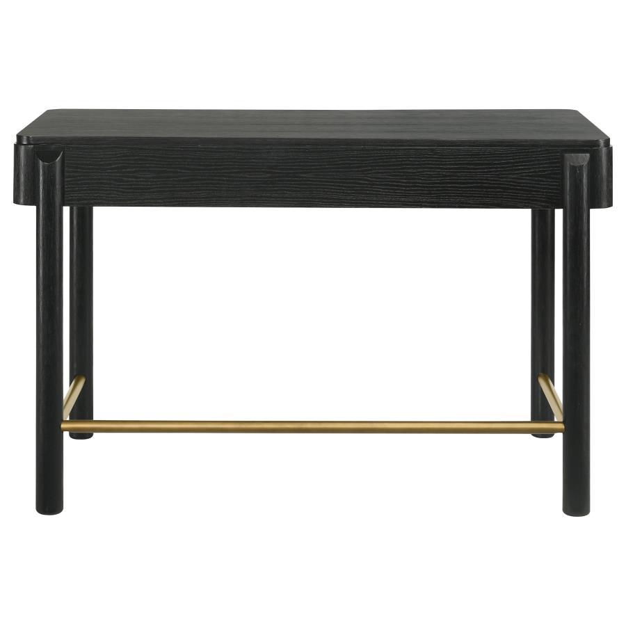 Arini - 2 - Drawer Vanity Desk Makeup Table - Black Vanity Desk modern furniture Contempo Furniture