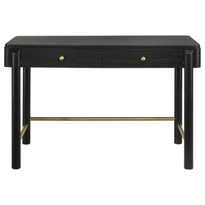 Arini - 2 - Drawer Vanity Desk Makeup Table - Black Vanity Desk modern furniture Contempo Furniture