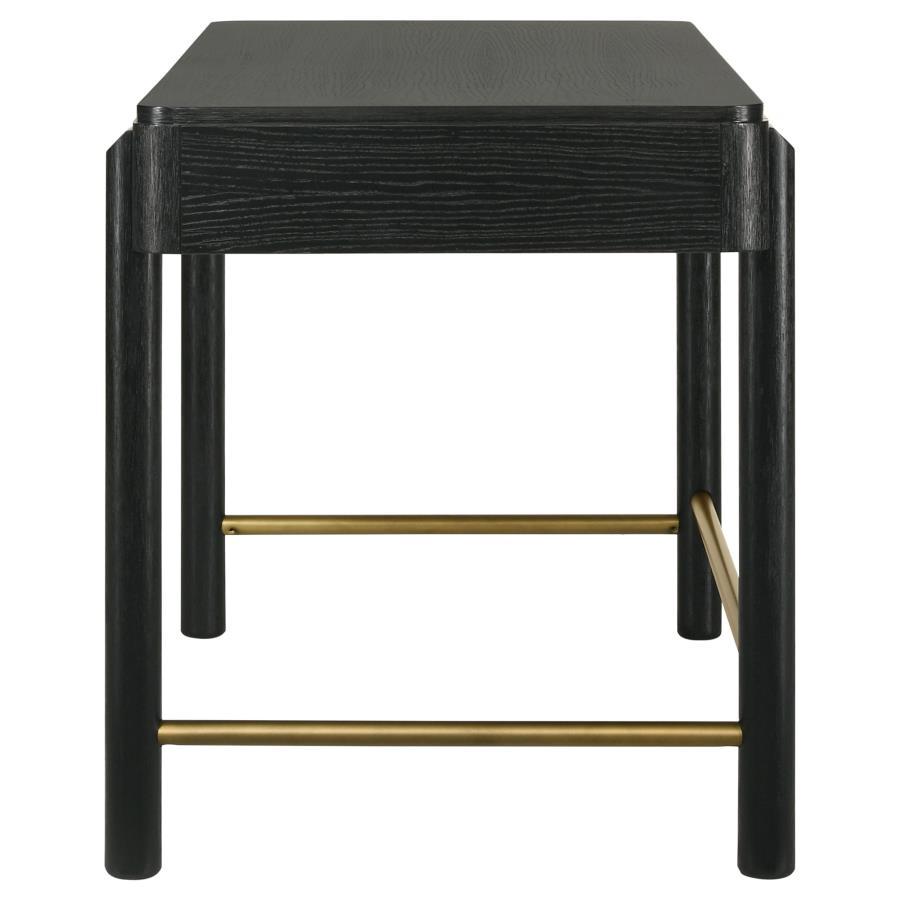 Arini - 2 - Drawer Vanity Desk Makeup Table - Black Vanity Desk modern furniture Contempo Furniture