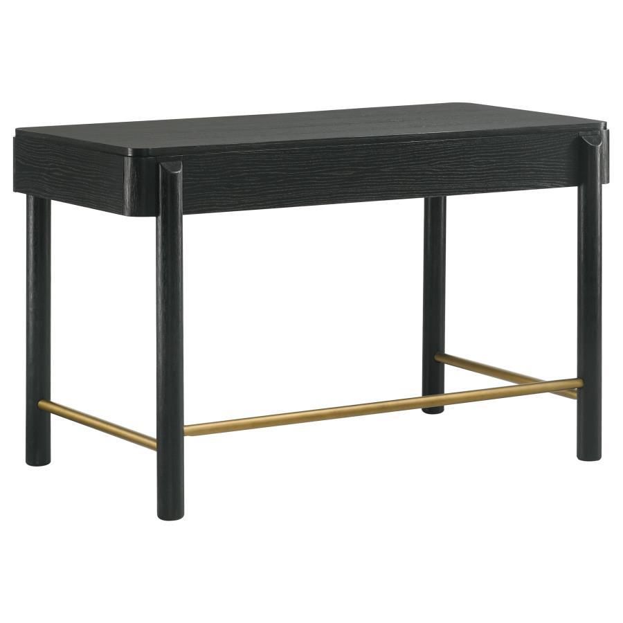 Arini - 2 - Drawer Vanity Desk Makeup Table - Black Vanity Desk modern furniture Contempo Furniture