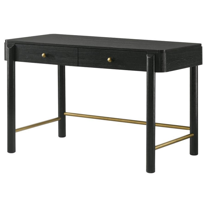 Arini - 2 - Drawer Vanity Desk Makeup Table - Black Vanity Desk modern furniture Contempo Furniture