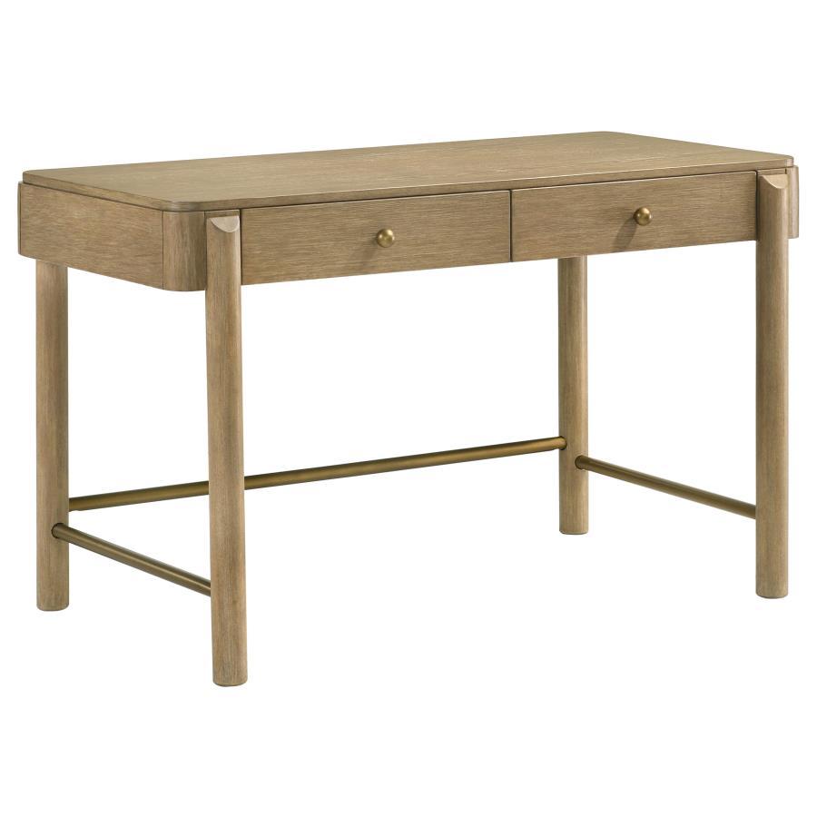 Arini - 2 - Drawer Vanity Desk Makeup Table - Sand Wash Vanity Desk modern furniture Contempo Furniture
