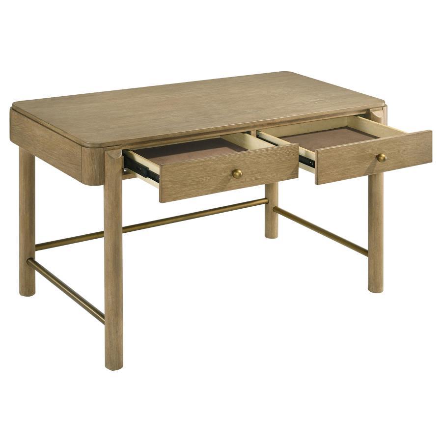 Arini - 2 - Drawer Vanity Desk Makeup Table - Sand Wash Vanity Desk modern furniture Contempo Furniture