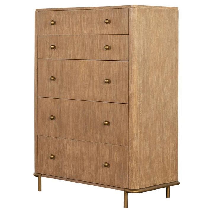 Arini - 5 - Drawer Bedroom Chest - Sand Wash Accent Chest modern furniture Contempo Furniture