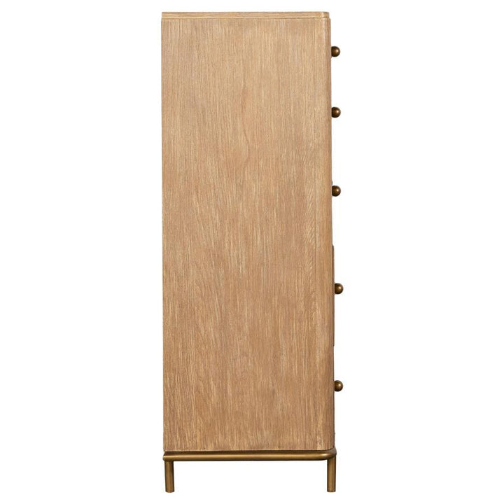 Arini - 5 - Drawer Bedroom Chest - Sand Wash Accent Chest modern furniture Contempo Furniture