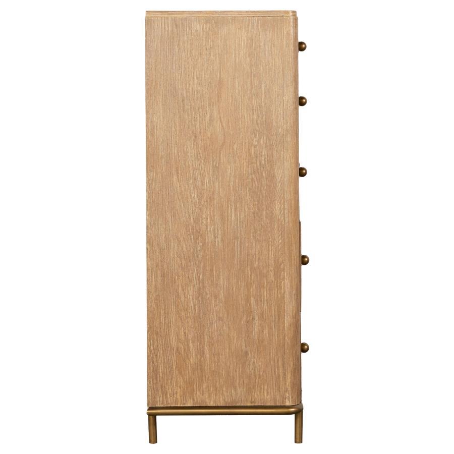 Arini - 5 - Drawer Bedroom Chest - Sand Wash Accent Chest modern furniture Contempo Furniture
