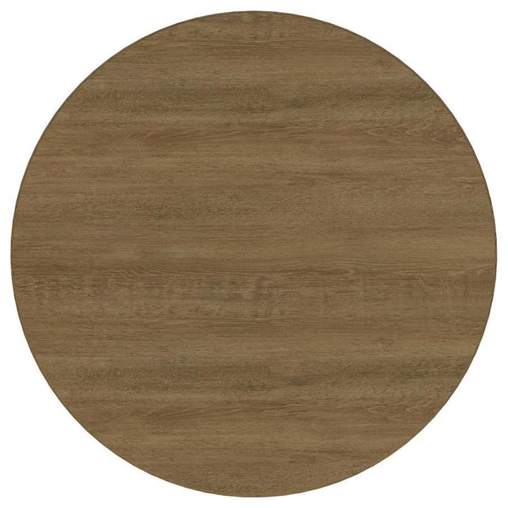 Arini - 60" Round Wood Dining Room Table - Sand Wash Dining Table modern furniture Contempo Furniture