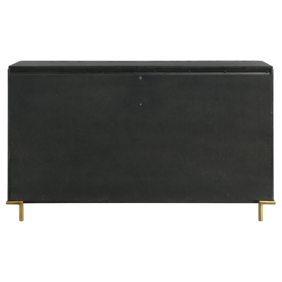 Arini - 8 - Drawer Dresser - Black Dressers modern furniture Contempo Furniture