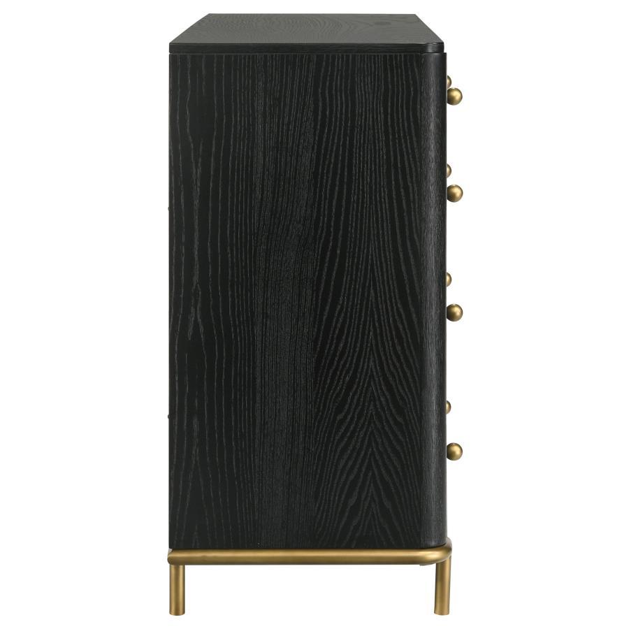 Arini - 8 - Drawer Dresser - Black Dressers modern furniture Contempo Furniture