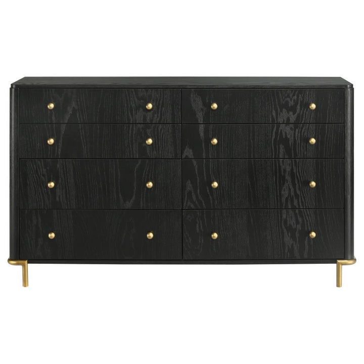 Arini - 8 - Drawer Dresser - Black Dressers modern furniture Contempo Furniture