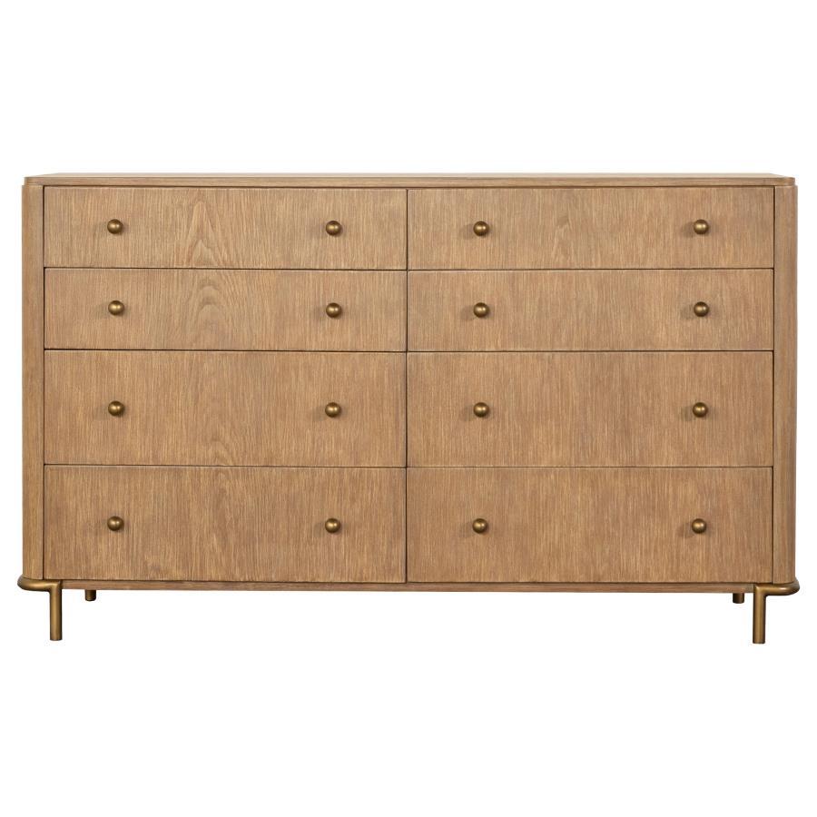 Arini - 8 - Drawer Dresser - Sand Wash Dressers modern furniture Contempo Furniture