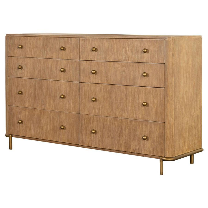 Arini - 8 - Drawer Dresser - Sand Wash Dressers modern furniture Contempo Furniture