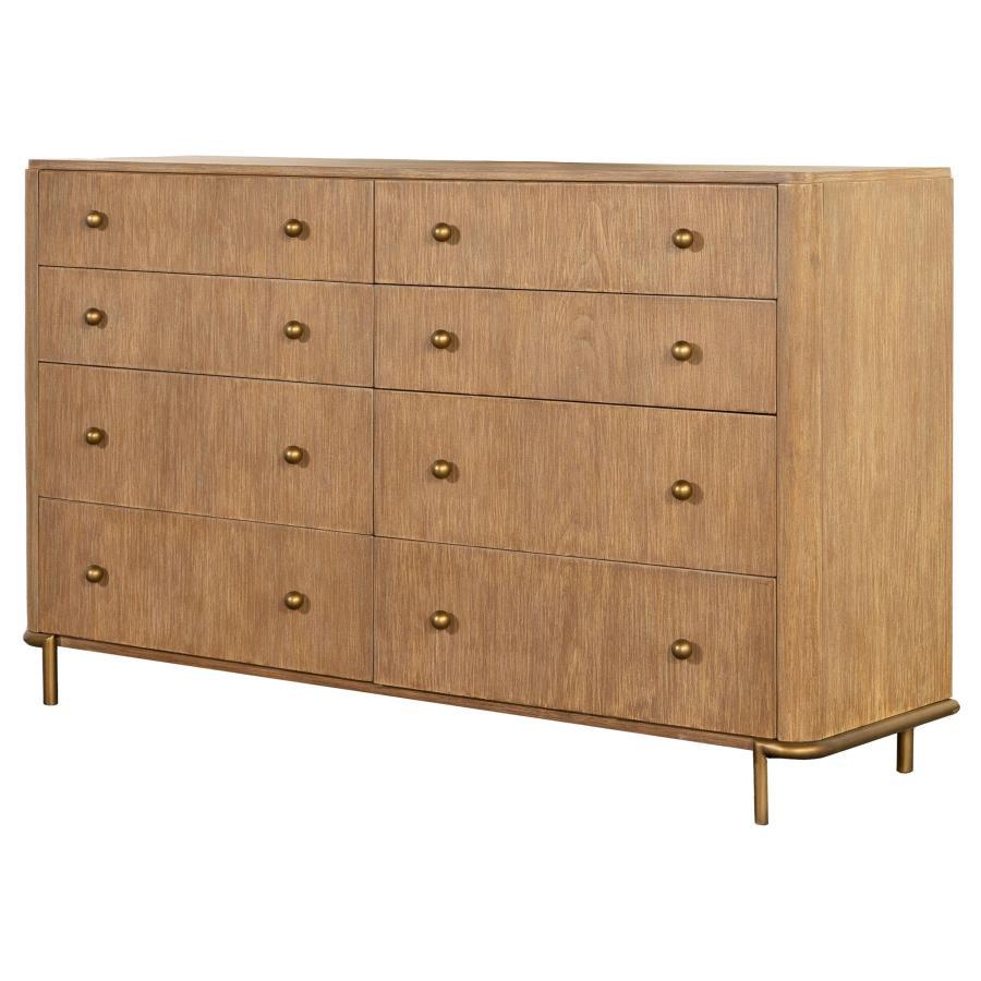 Arini - 8 - Drawer Dresser - Sand Wash Dressers modern furniture Contempo Furniture