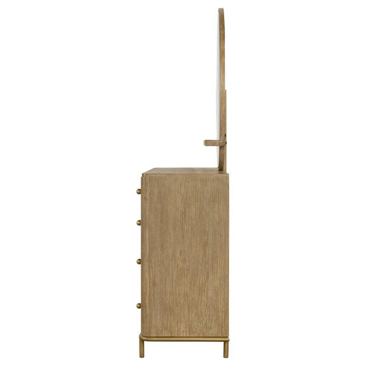 Arini - 8 - Drawer Dresser With Mirror - Sand Wash Dresser &amp; Mirror modern furniture Contempo Furniture